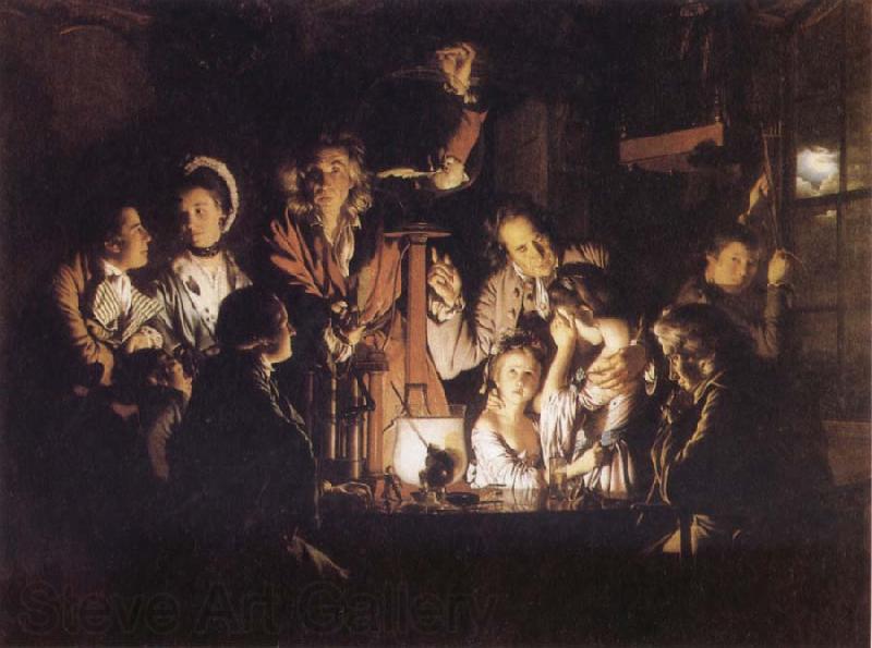 Joseph wright of derby Experiment iwth an Airpump Norge oil painting art